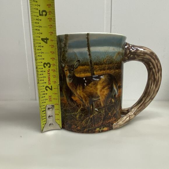 The Birch Line Coffee Mug Cup Wild Wings 2006 Terry Redlin Embossed Deer - As Is - Picture 9 of 9